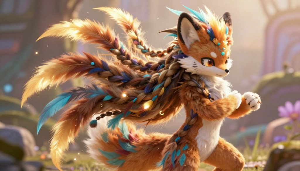 ai furry hair mane