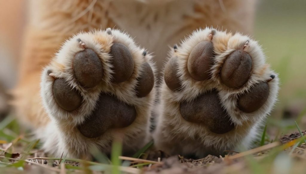 ai furry paws closeup